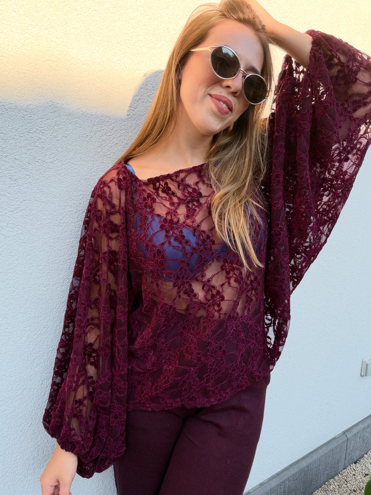 FLORINE Blouse Burgundy