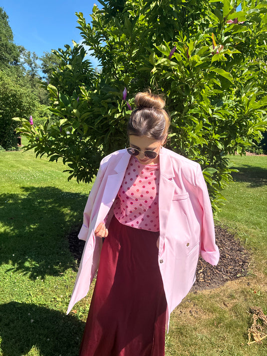 LOLA Mesh Top Roze