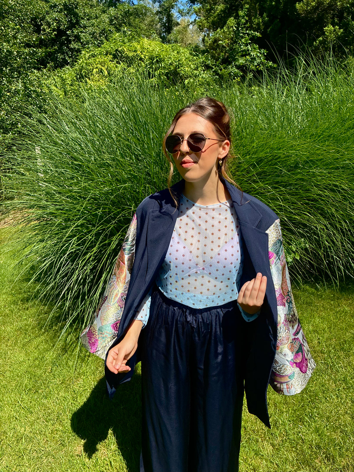 LOLA Mesh Top Blauw