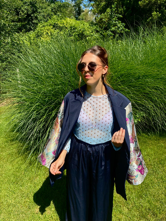 LOLA Mesh Top Blauw