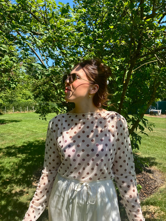 LOLA Mesh Top Beige