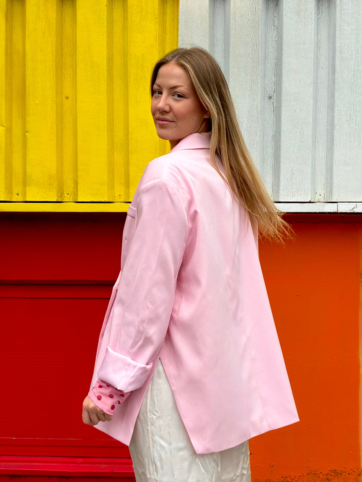 ODETTE Oversized Roze Blazer