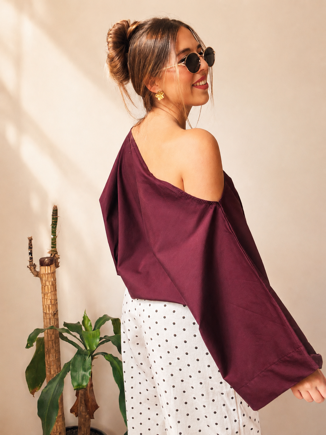 LEA Blouse Bordeaux