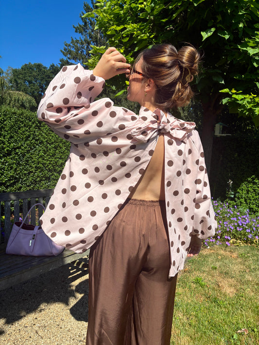 ROSIE Polka Dot Oversized Blouse