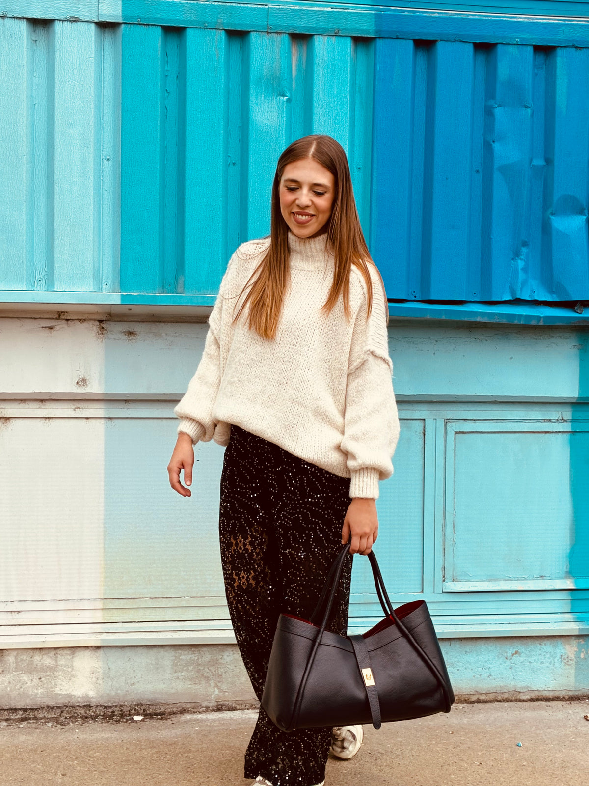 ELLY Broek Zwart