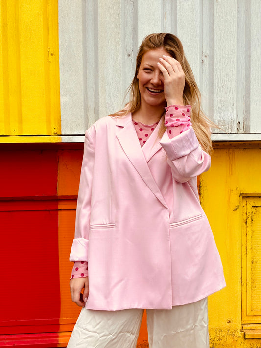 ODETTE Oversized Roze Blazer