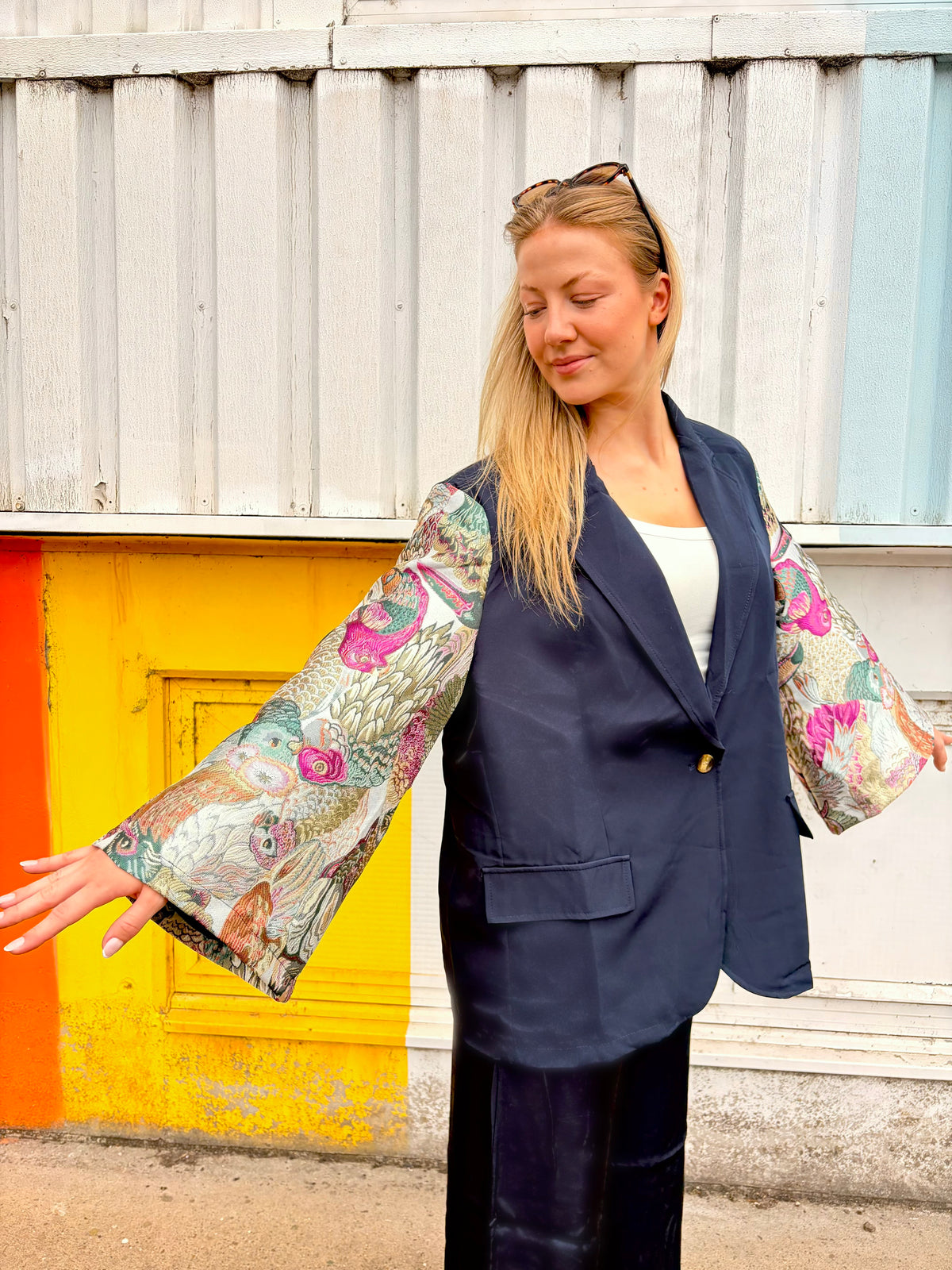 FLORA Blazer Navy