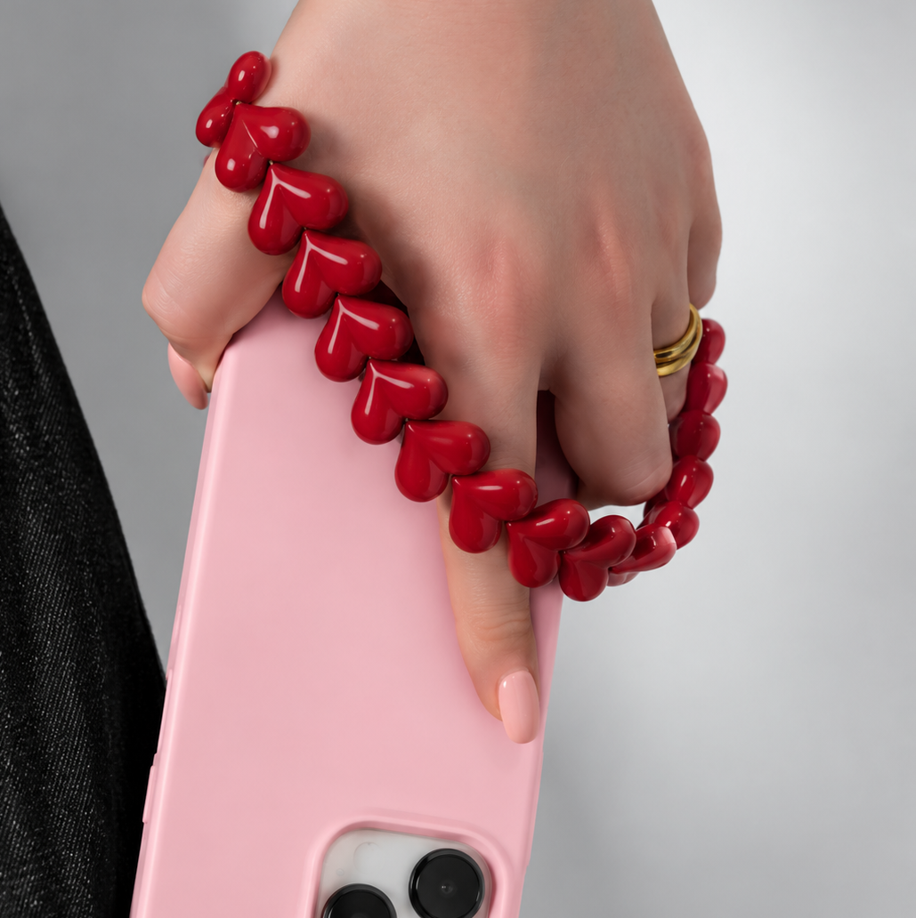 MELINE telefoonkoord rood