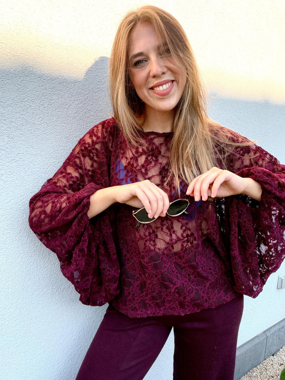 FLORINE Blouse Burgundy