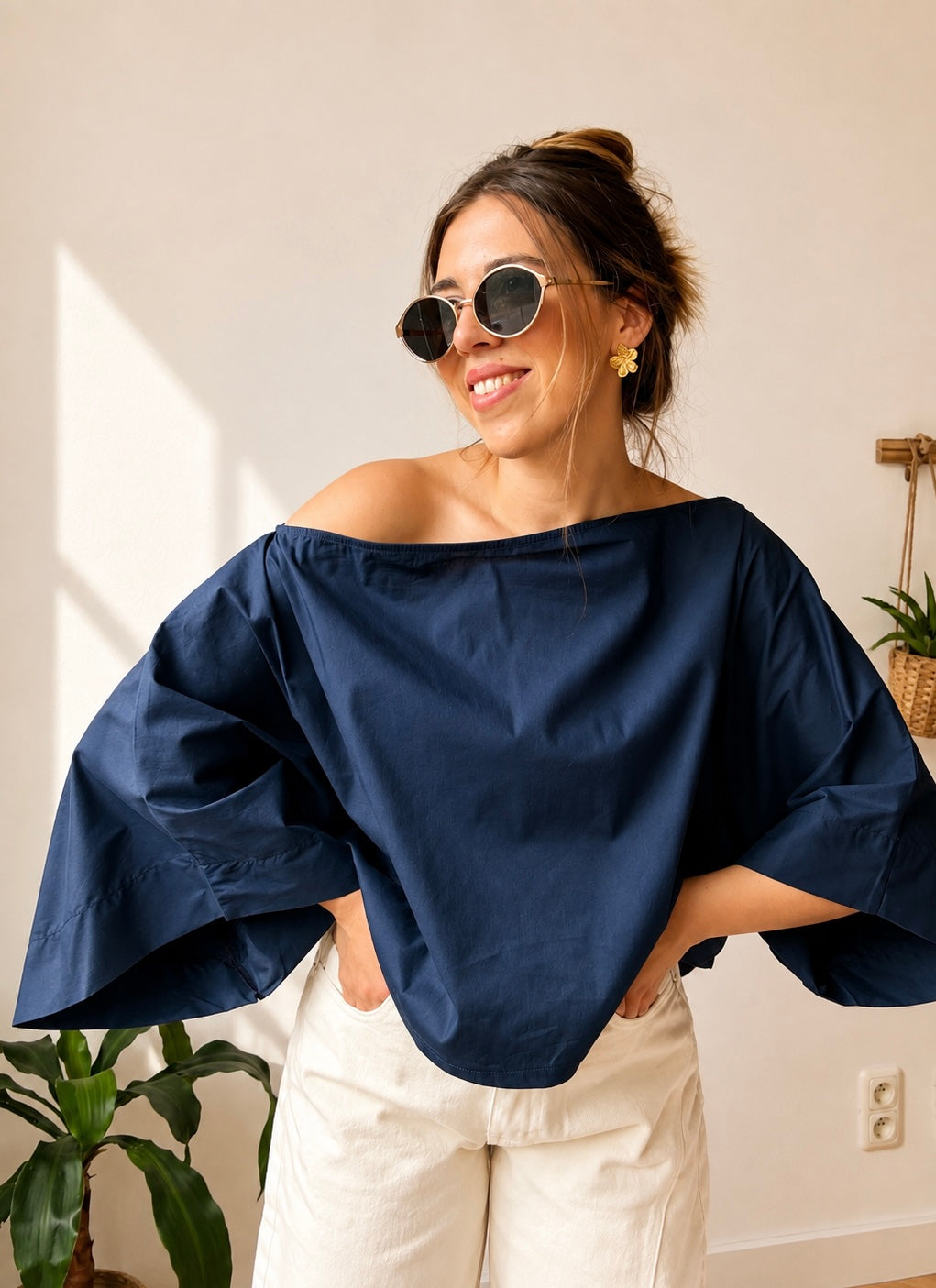 LEA Blouse Navy
