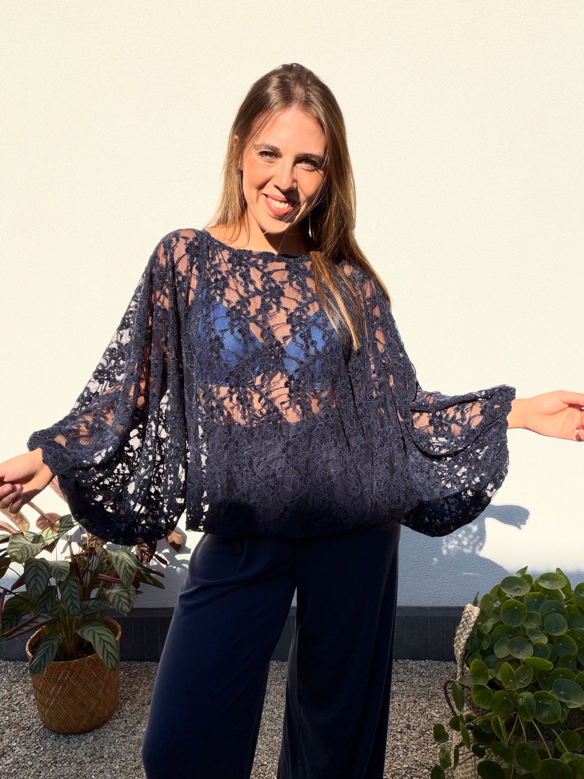 FLORINE Blouse Navy