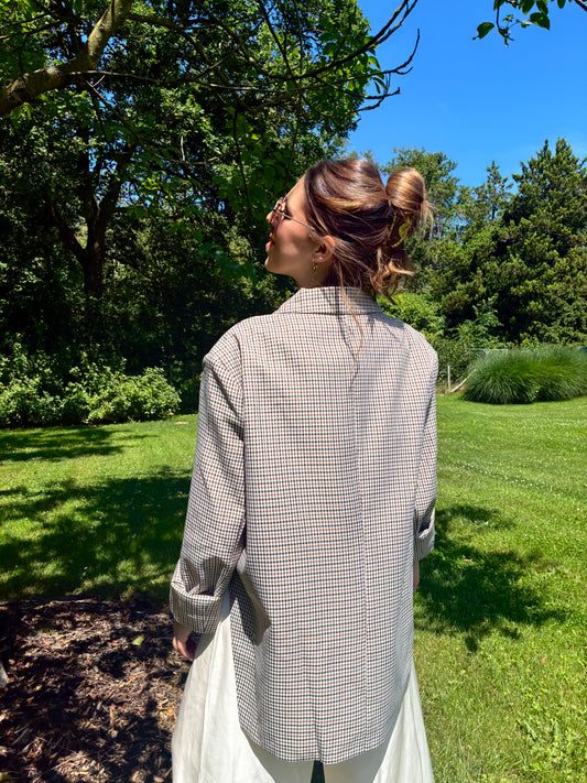 ODETTE Oversized Geruite Blazer