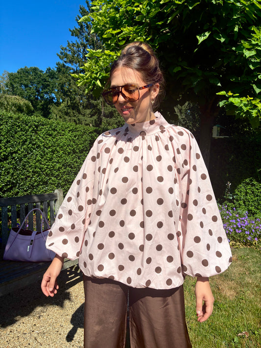 ROSIE Polka Dot Oversized Blouse